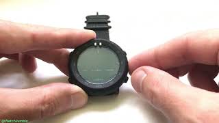 Suunto Core Alpha Stealth  Adjust Display Contrast [upl. by Suiddaht315]