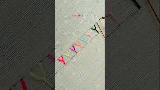 Y Stitch Embroidery  Hand Embroidery For Beginners [upl. by Anoid]