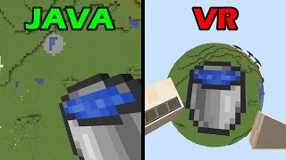 Minecraft Java vs VR [upl. by Gnoud]