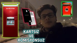 İNİNAL KART AKBANK ATM KARTSIZ PARA YÜKLEME KOMİSYON YOK [upl. by Flavius585]