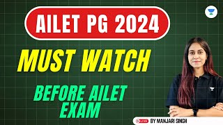 MUST WATCH BEFORE AILET PG 2025 EXAM  Manjari Singh [upl. by Yderf549]