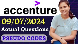 9 July Accenture Pseudo Codes  Accenture Technical Assessment Questions pseudocodesaccenture job [upl. by Reve400]