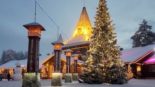 Villaggio di Babbo Natale prima di Natale 🎅🦌🎄 Santa Claus Village a Rovaniemi Lapponia Finlandia [upl. by Etnoj159]