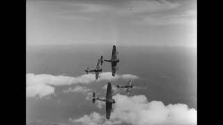 Hawker Typhoons in action over Europe in 1944 [upl. by Daffi]