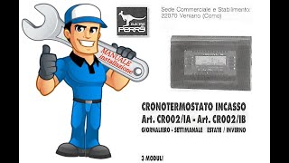 Cronotermostato settimanale Perry CR002  MANUALS [upl. by Ashjian950]