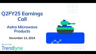 Astra Microwave Products Earnings Call for Q2FY25 [upl. by Catie300]