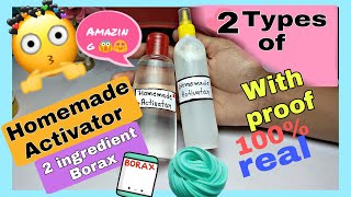 How to make Slime Activator at home With proof😱😱Borax activator100 Realslimeactivatorslime [upl. by Burkley]