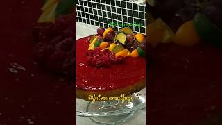 Frambuazlı cheesecake ☝️ Turkey recipes tatlı pasta shorts [upl. by Christean404]