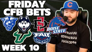 Friday CFB Bets Week 10  College Football Picks With Kyle Kirms [upl. by Gittel]