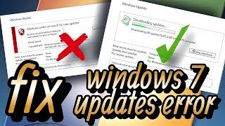 How to Fix Windows 7 Update Error 80072efe 2024 [upl. by Jae]