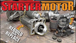 HOW to REBUILD Starter Motors and HOW they Work [upl. by Isbel]