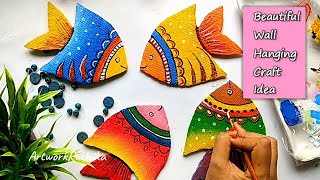 ✨ Wall hanging craft  Easy DIY Craft for home décor  Beautiful craft ideas for home [upl. by Leilamag]