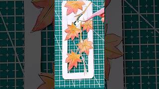 Watercolour painting  Maple leaves bookmark ￼painting art shorts [upl. by Alton]