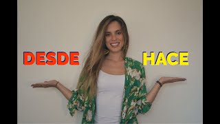 ¿Cómo usar DESDE HACE DESDE HACE Y HASTA en español Pequeñas dosis de español  Español con María [upl. by Adnilreh]