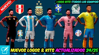 😍 COMO PONER KITS Y LOGOS AL DREAM LEAGUE SOCCER 2024 UNIFORMES Y ESCUDOS MUY FÁCIL Y RAPIDO [upl. by Ecnaralc]