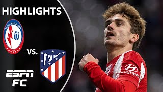 Atletico Madrid pummels thirdtier side to reach last 16  Copa del Rey Highlights  ESPN FC [upl. by Darrick752]