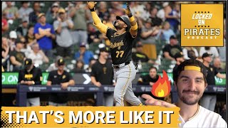 Thats more like it Pirates offense explodes in banner evening versus Milwaukee [upl. by Oribella203]