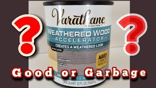 Varathane Weathered Wood Accelerator Review [upl. by Anaehs]