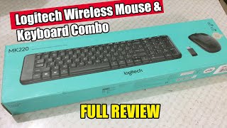 Logitech MK220 Wireless Keyboard amp Mouse Review HD [upl. by Ahsilra946]