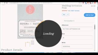 How to order Wedding Invitations on Zazzle [upl. by Nagn]