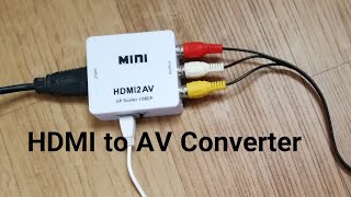 How Convert HDMI TO AVRCA Port [upl. by Waring]