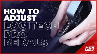 Logitech Pro Pedals  How To Adjust Stiffness [upl. by Ley201]