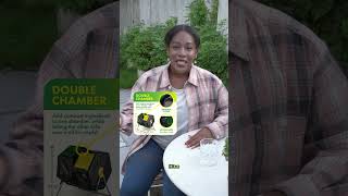 quotDual Chamber Compost Tumbler Review  EasyTurn High Volume AllSeason Composting Made Simplequot [upl. by Ozne522]