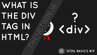 HTML Tutorial for Beginners 13  The div Tag [upl. by Alaet732]