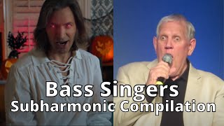 Bass singers subharmonic compilation Bb1B0 [upl. by Dorisa]