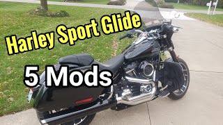 5 Mods To My HarleyDavidson Sport Glide [upl. by Notnil599]