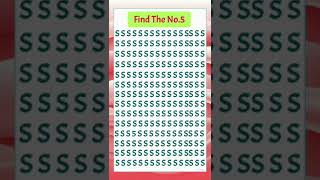 Find The No5  Find The ODD One Out brainteasers braingames find [upl. by Eylrac]