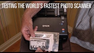 Testing the World’s Fastest Photo Scanner The Epson FastFoto FF640 [upl. by Lehcer]