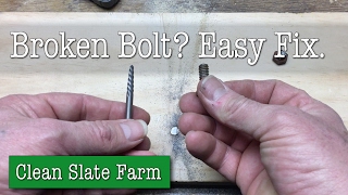 How to Remove a Broken Bolt or Broken Screw [upl. by Yoko]