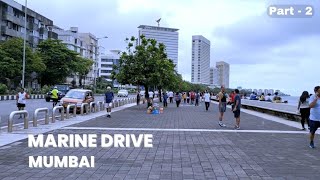 Walking Tour at Marine Drive Mumbai  South Mumbai  Nariman Point  Part  2  Mumbai Darshan [upl. by Rhianna]