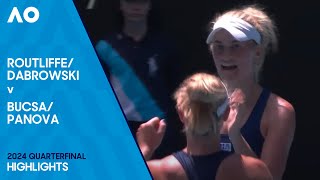 DabrowskiRoutliffe v PanovaBucsa Highlights  Australian Open 2024 Quarterfinal [upl. by Odom]