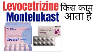 Levocetrizine hydrochloride and Montelukast tablet uses in Hindi [upl. by Rovaert]