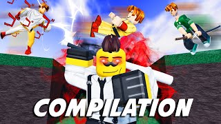 ROBLOX Strongest Battlegrounds Funniest Moments COMPILATION 💪 [upl. by Akihdar]