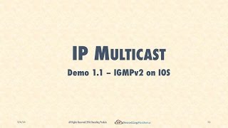 Demo 11  IGMPv2 on IOS Routers [upl. by Yttocs498]