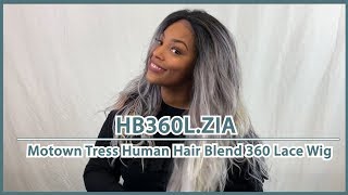 Motown Tress Human Hair Blend 360 Lace Wig  HB360LZIA Glamourtresscom [upl. by Ennaed]