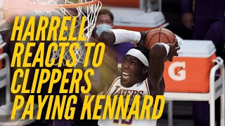 Montrezl Harrell Reacts To Clippers Giving Luke Kennard A Massive Contract Extension [upl. by Avek522]