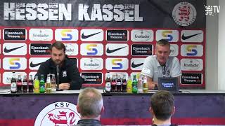 löwentv • Pressekonferenz KSV Hessen  SV Elversberg  23092017 [upl. by Inatirb]