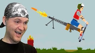 ЧЕЛОВЕК  ПУЛЕМЕТ ► Happy Wheels 201 Хэппи Вилс [upl. by Ianahs12]