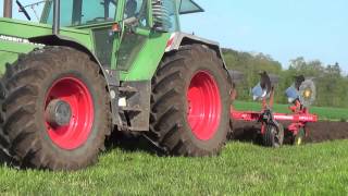 Fendt 615 Turbomatik E am pflügen mit Pöttinger 4 Schar [upl. by Kataway]