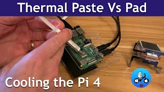 CPU paste Vs Thermal Pad Raspberry Pi 4 [upl. by Nybor]