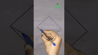 New Polygon Drawing  Amazing Polygon Art shorttechnic art [upl. by Kolnick477]