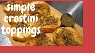 Simple crostini toppings [upl. by Till471]