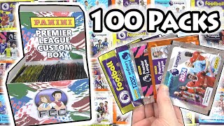 100 PACKS PREMIER LEAGUE Box Opening  Every Season of Panini Premier League Sticker Packs 20202024 [upl. by Bourne973]