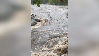 Chattooga River flooding in Mountain Rest South Carolina [upl. by Annayehc29]