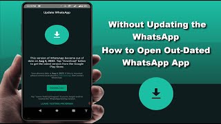 How to Use Outdated WhatsApp Without Updating on Android Device  2022 [upl. by Aldercy]