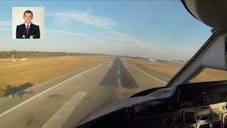 LEARJET 60 LANDING IN PERFECT WEATHER [upl. by Erej389]